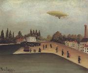 Henri Rousseau Landscape with a Dirigible china oil painting artist